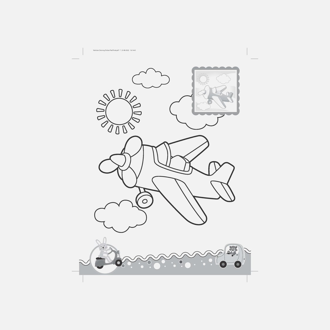 Dreamland Vehicles - It's Colour time with Stickers