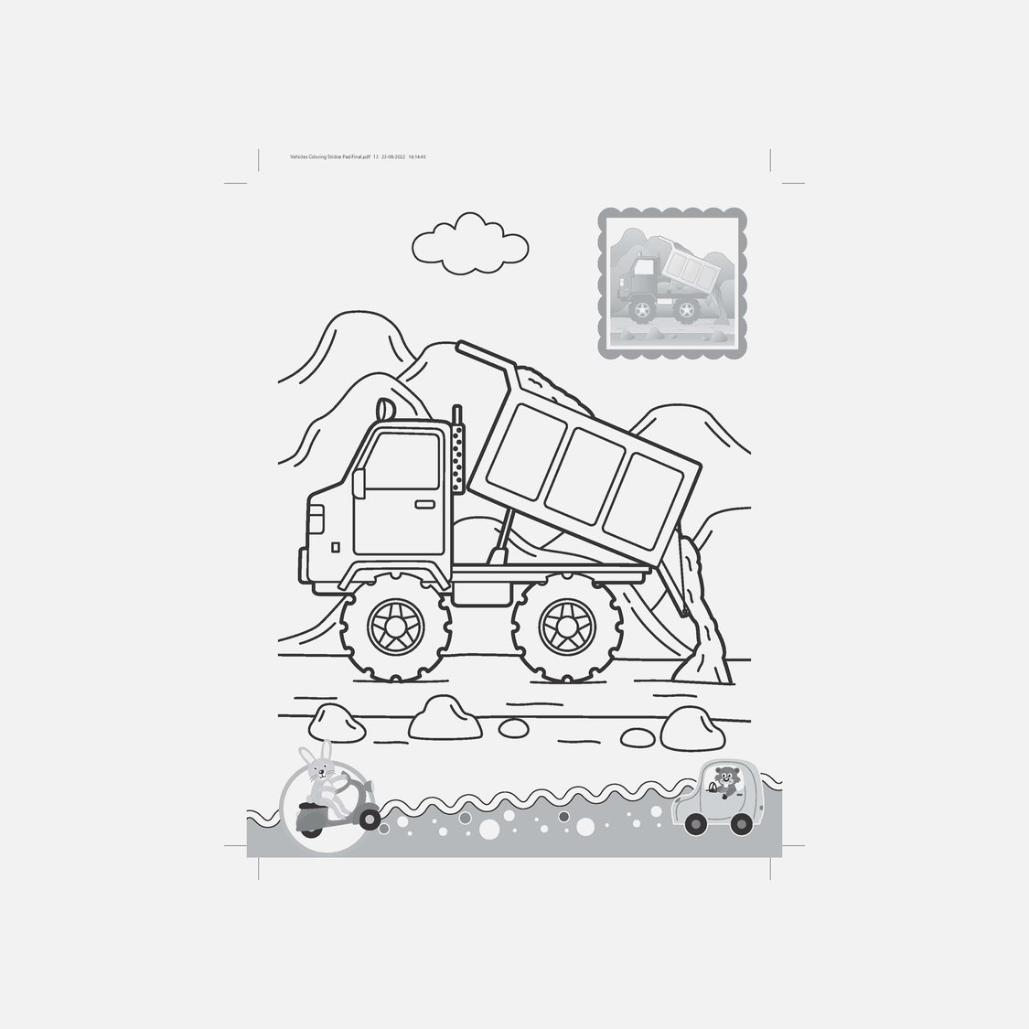 Dreamland Vehicles - It's Colour time with Stickers