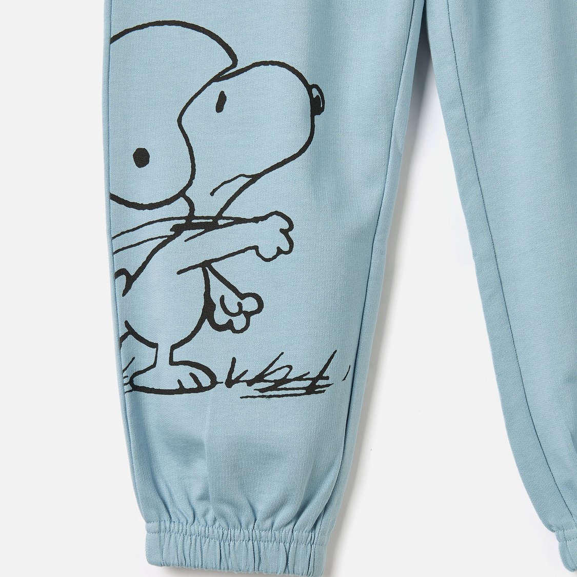 Snoopy Print Joggers with Pockets and Drawstring Closure