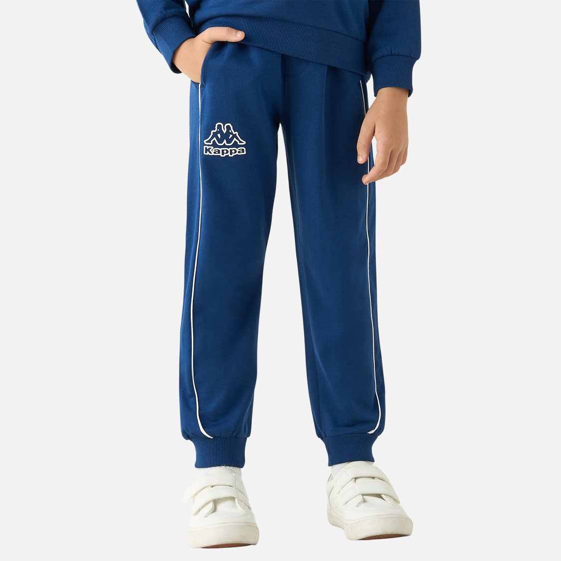 Kappa Logo Print Long Sleeves Sweatshirt and Joggers Set