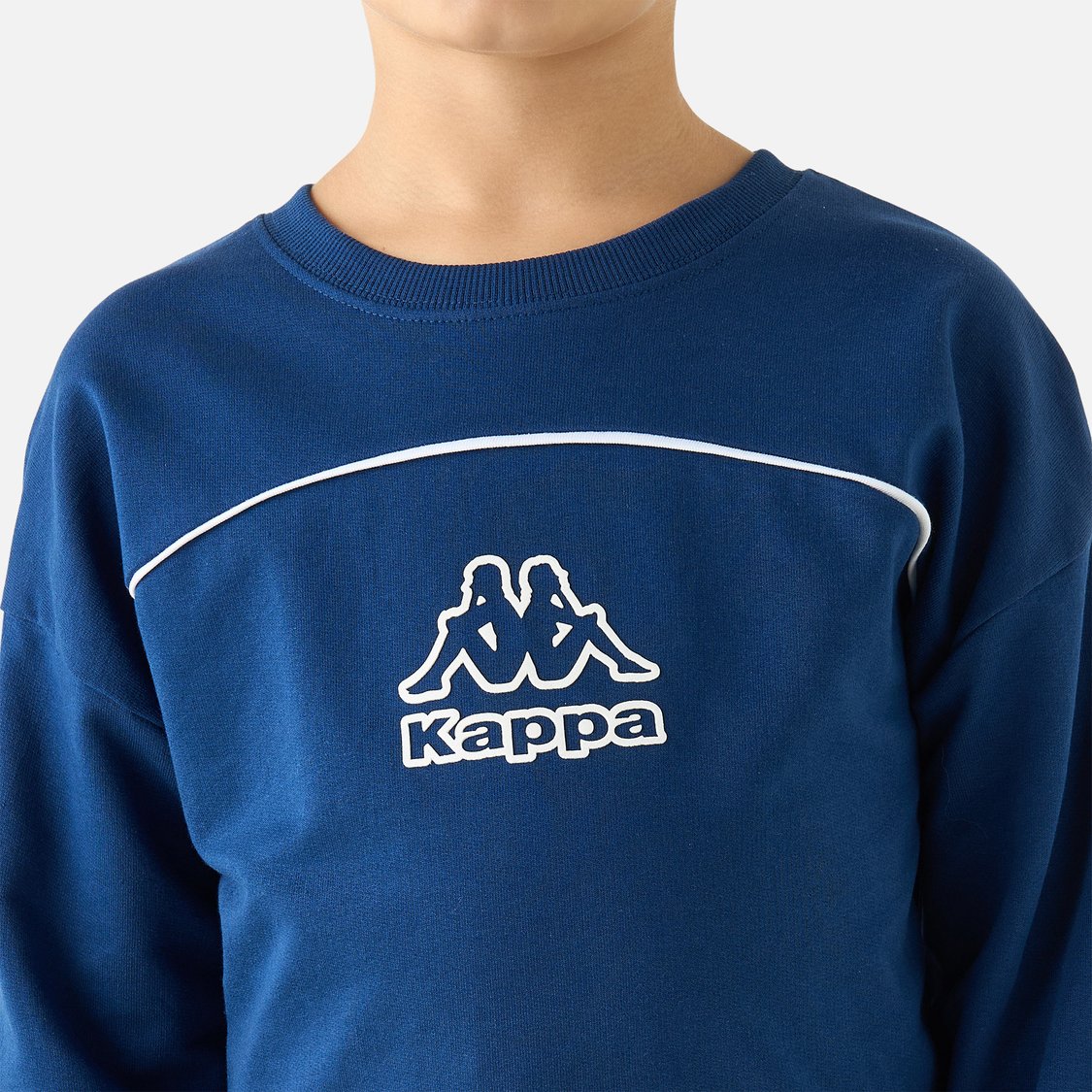 Kappa Logo Print Long Sleeves Sweatshirt and Joggers Set