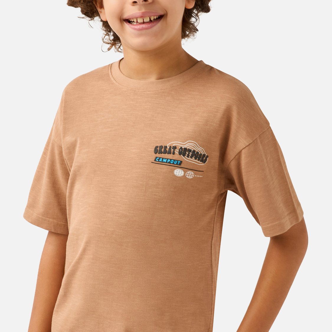 Juniors Graphic Print Crew Neck T-shirt