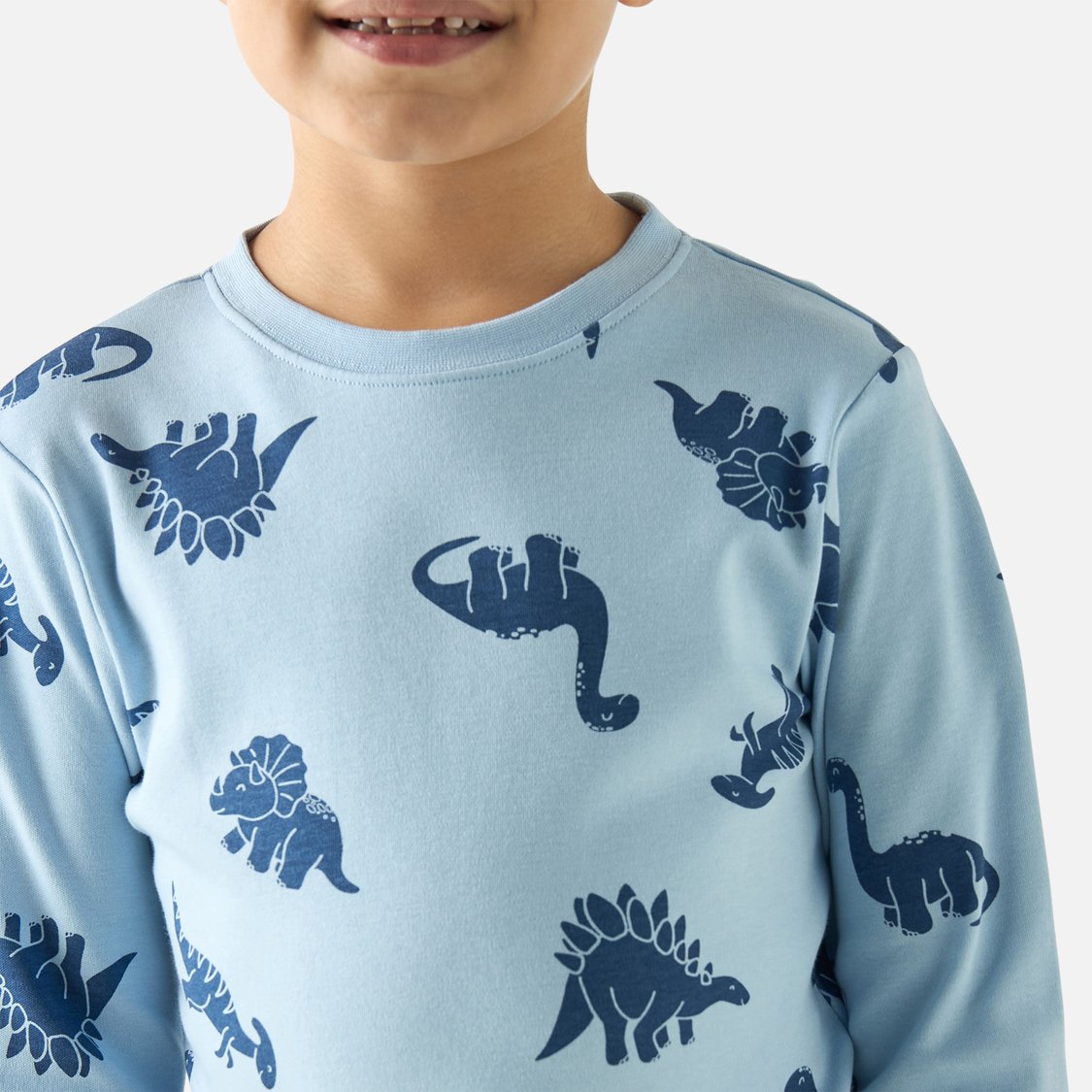 Juniors All-Over Dinosaur Print T-shirt and Joggers Set