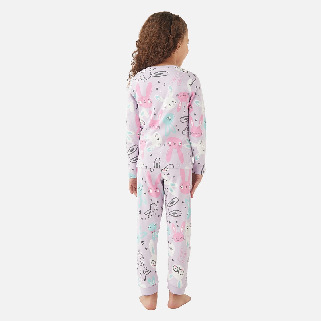 Juniors Bunny Print T-shirt and Pyjama Set