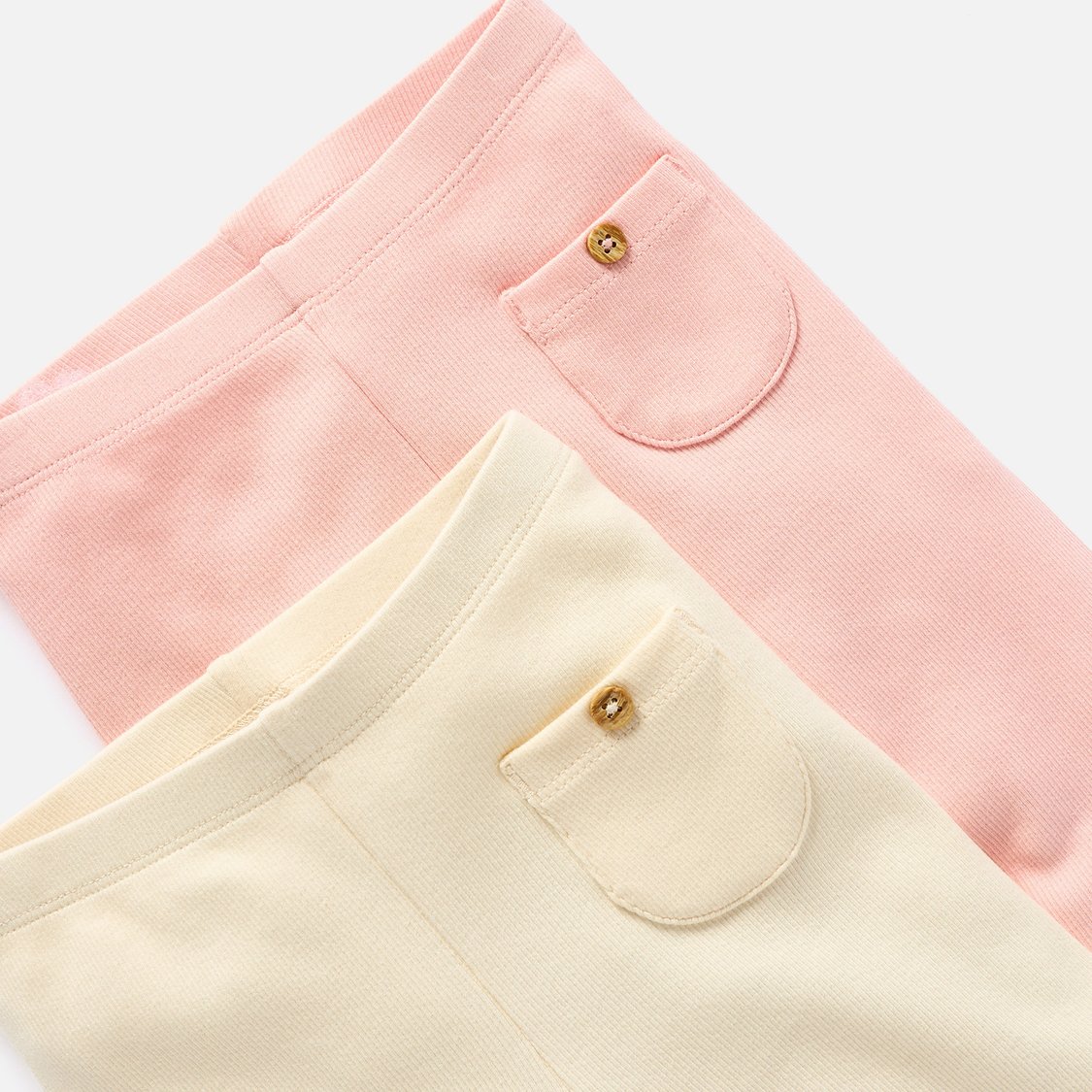 Juniors Ribbed Leggings with Pocket - Set of 2