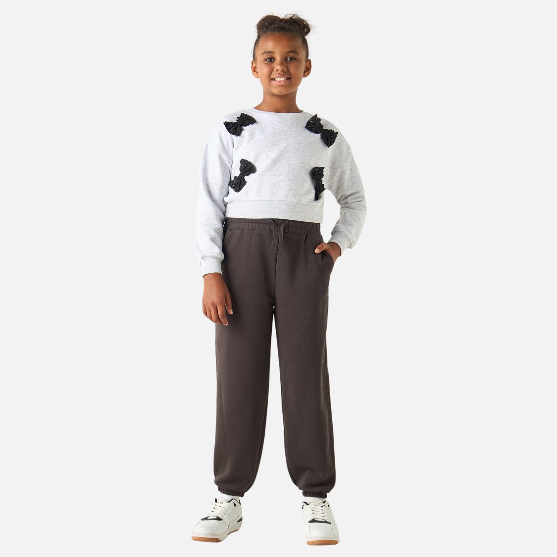 Juniors Solid Joggers with Drawstring Closure and Pockets