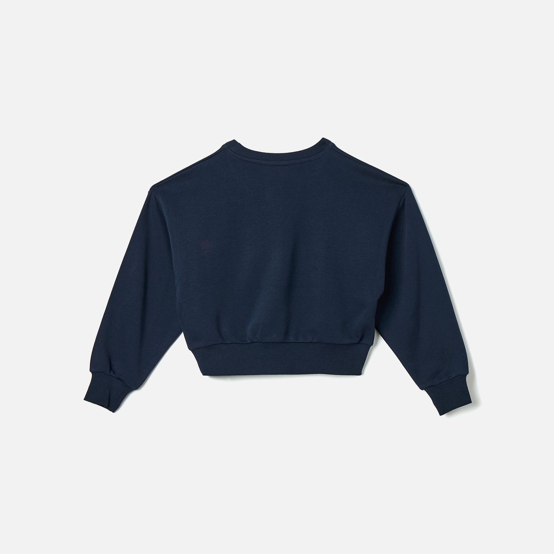 Juniors Graphic Print Sweatshirt with Crew Neck and Long Sleeves