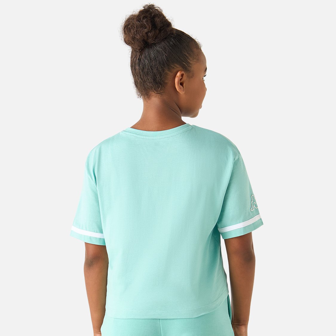 Kappa Logo Detail Crew Neck T-shirt with Short Sleeves