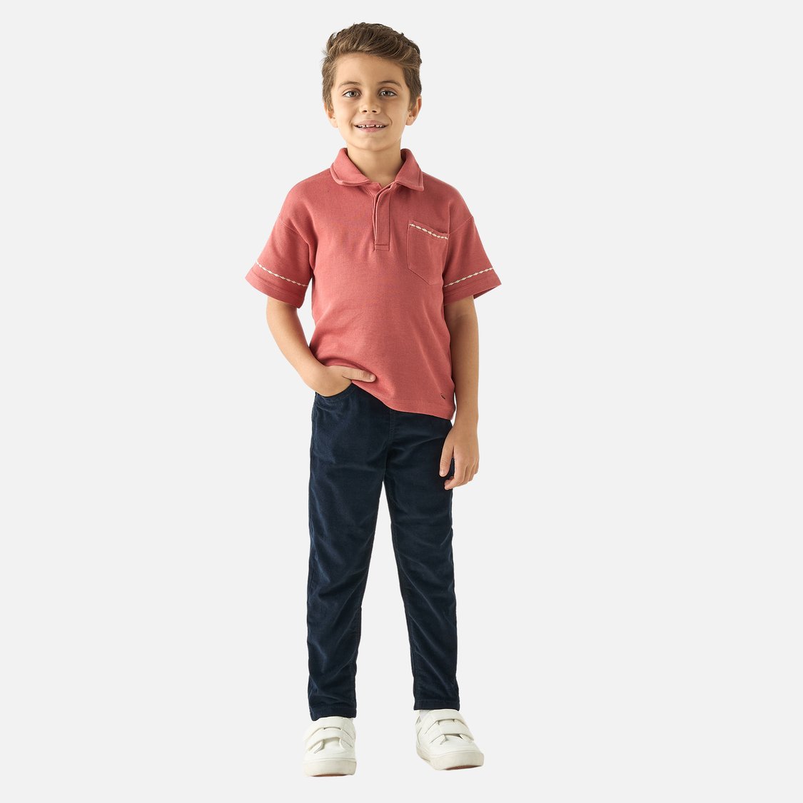 Juniors Ribbed Pants with Drawstring Closure