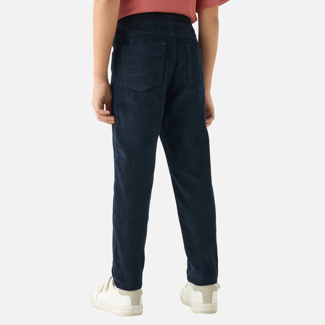Juniors Ribbed Pants with Drawstring Closure