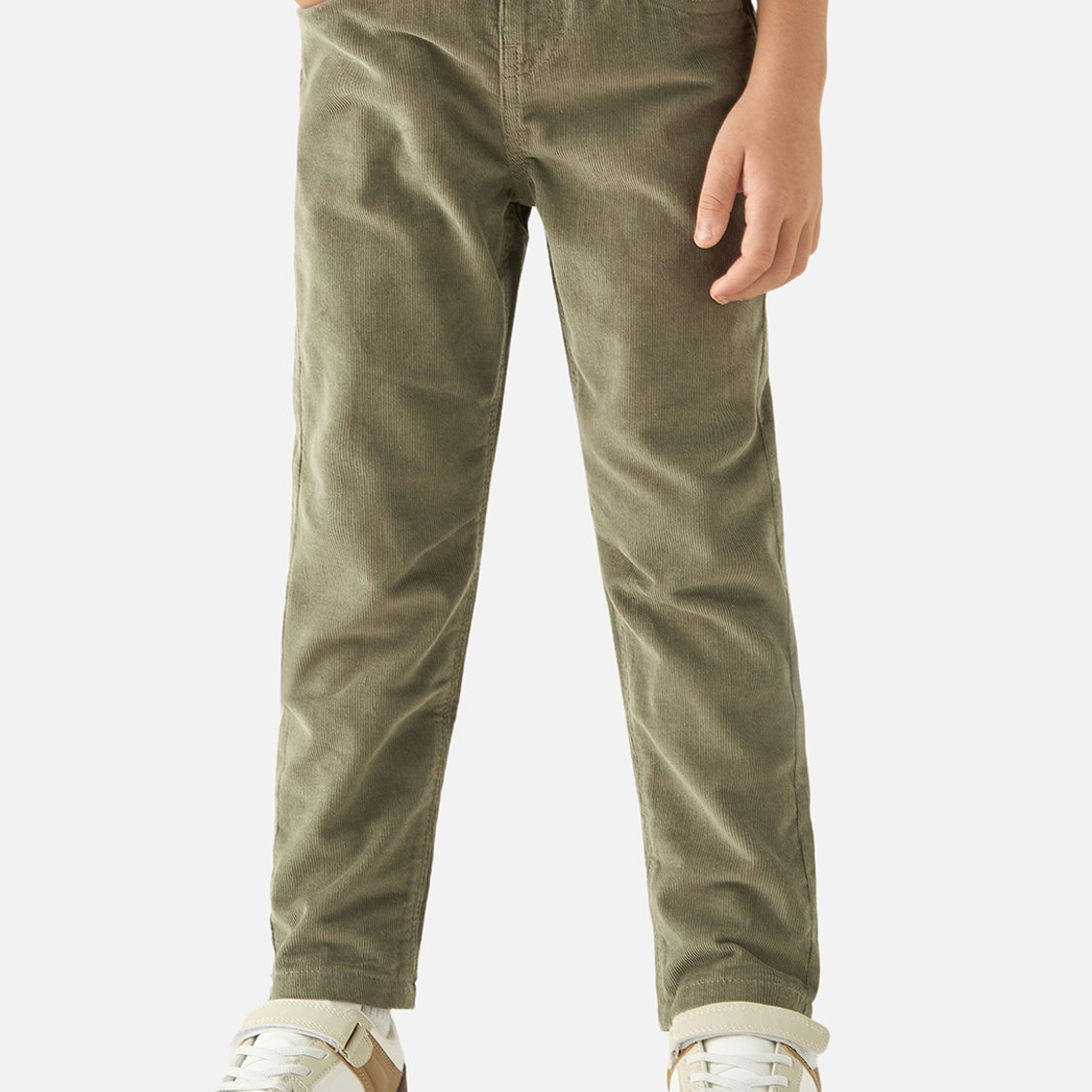 Juniors Corduroy Pants with Drawstring Closure and Pockets