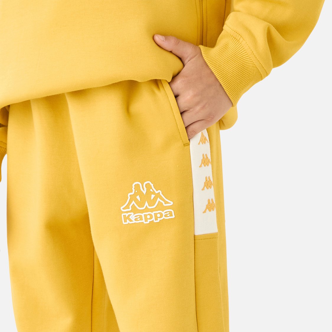Kappa Logo Print Long Sleeve Hoodie and Joggers Set