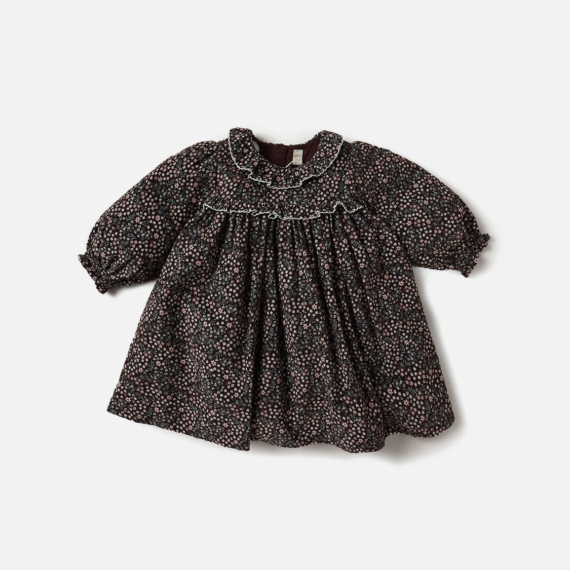 Giggles All-Over Floral Print Dress with Tights and Cardigan