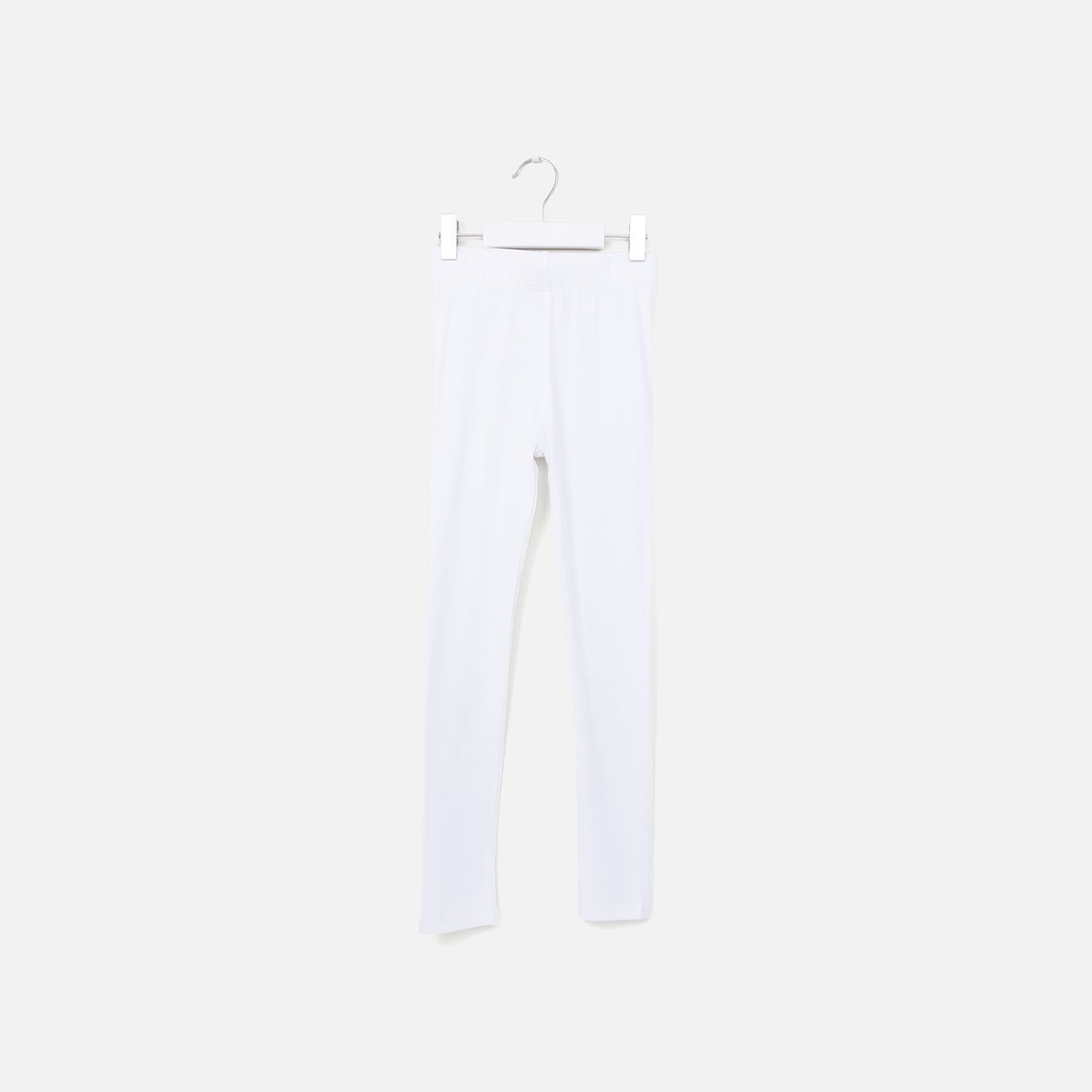 Juniors Solid Leggings with Elasticated Waistband