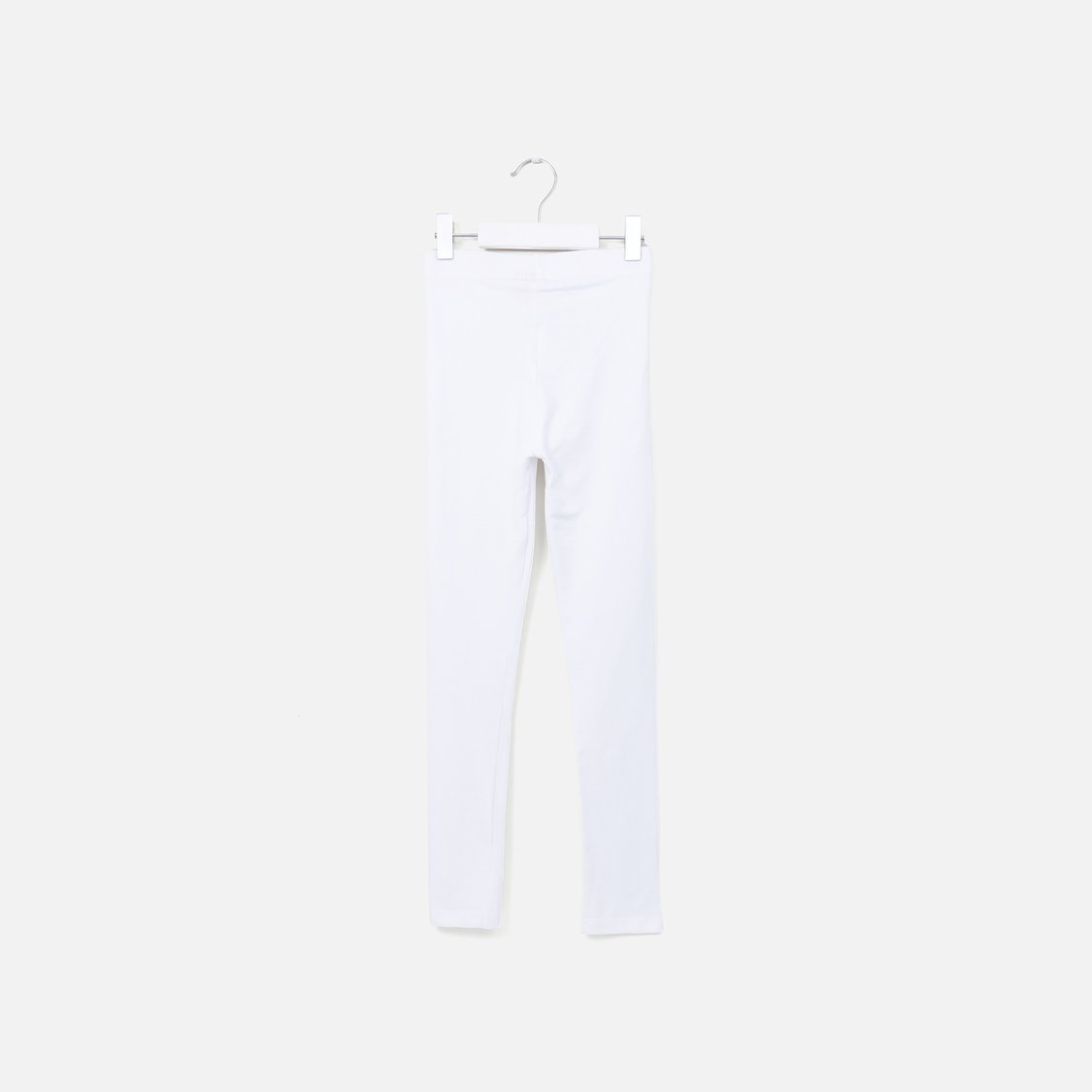 Juniors Solid Leggings with Elasticated Waistband