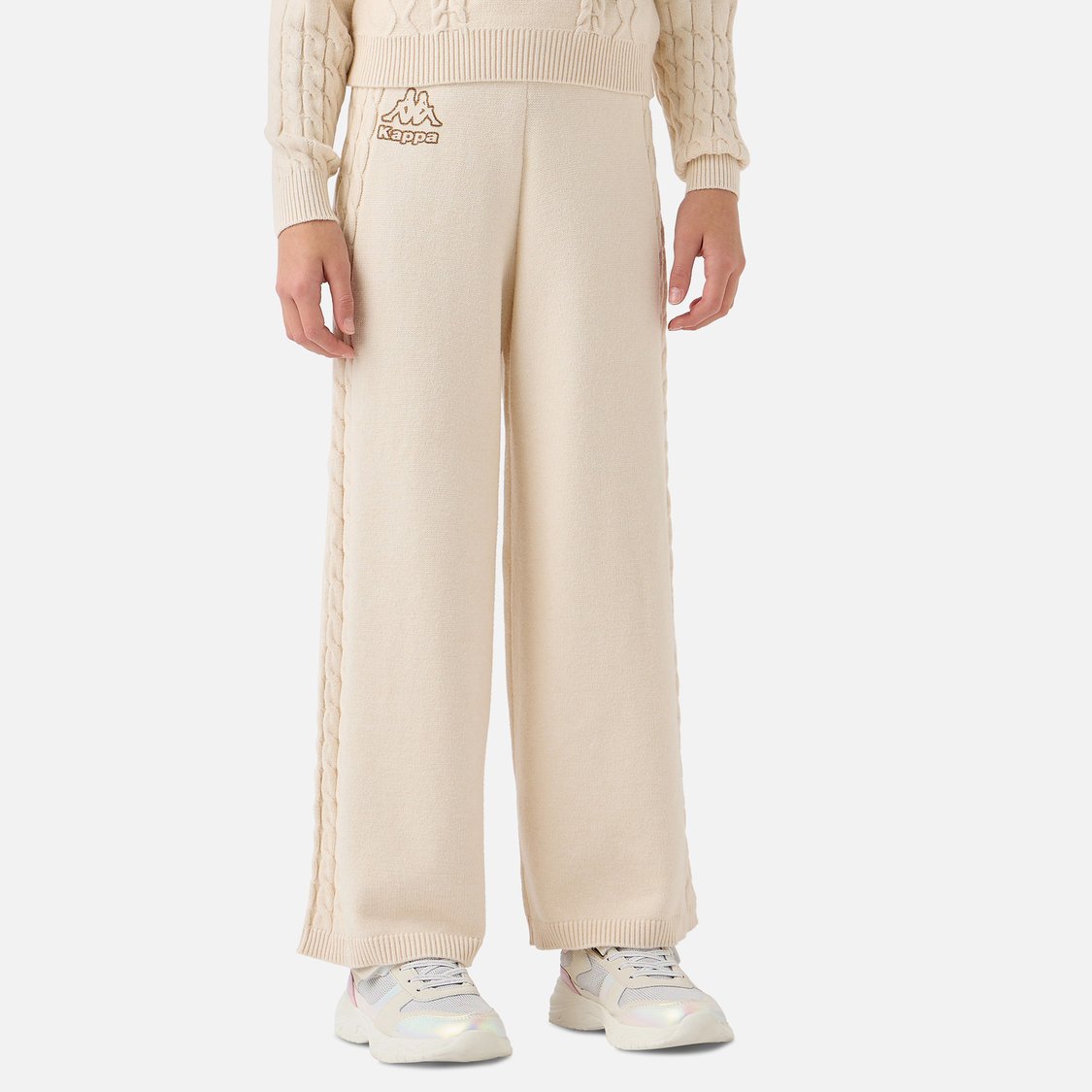 Kappa Logo Print Hooded Sweatshirt And Pants Set
