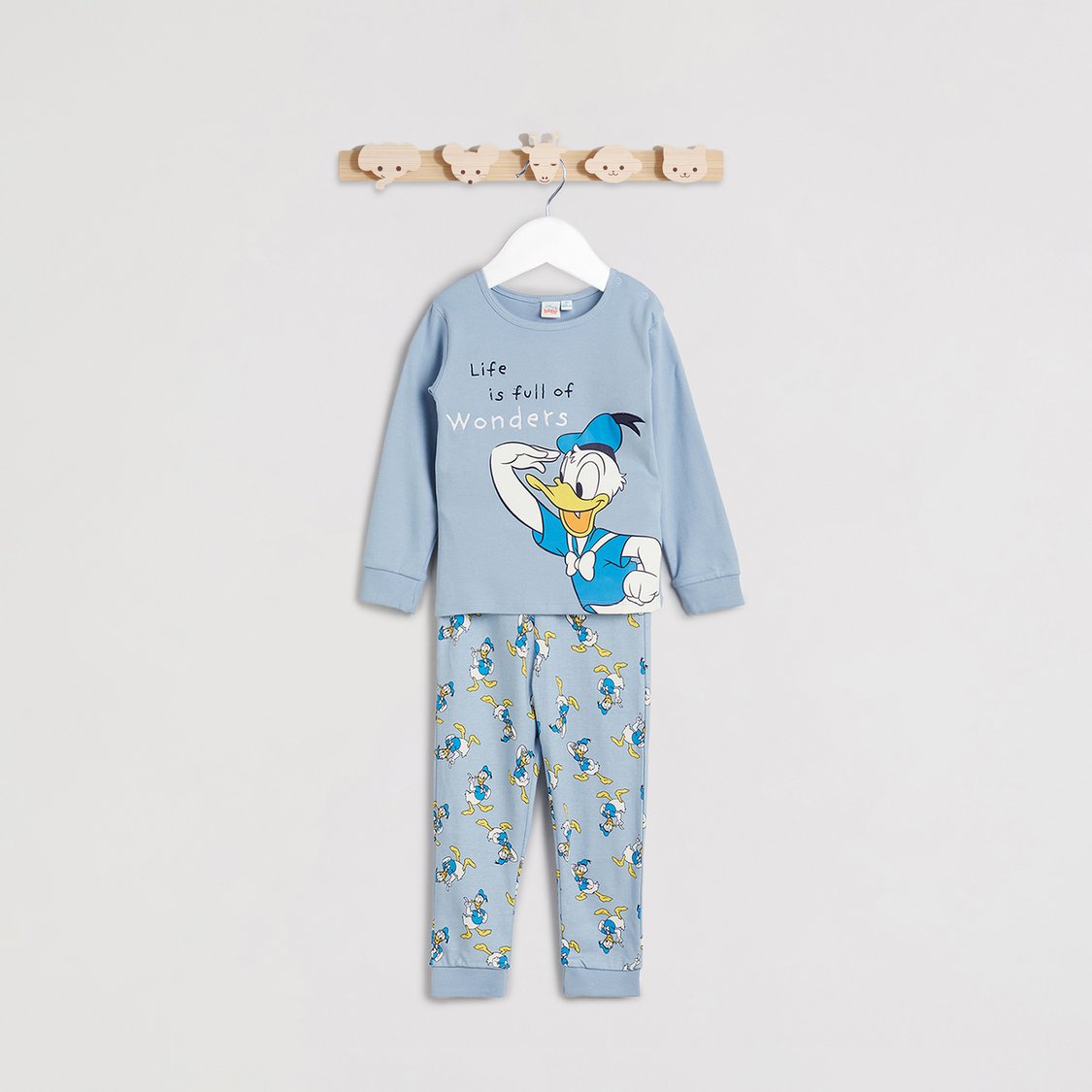 Donald Duck Print Sweatshirt and Pyjama Set