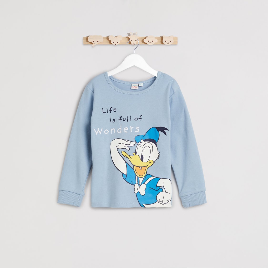 Donald Duck Print Sweatshirt and Pyjama Set