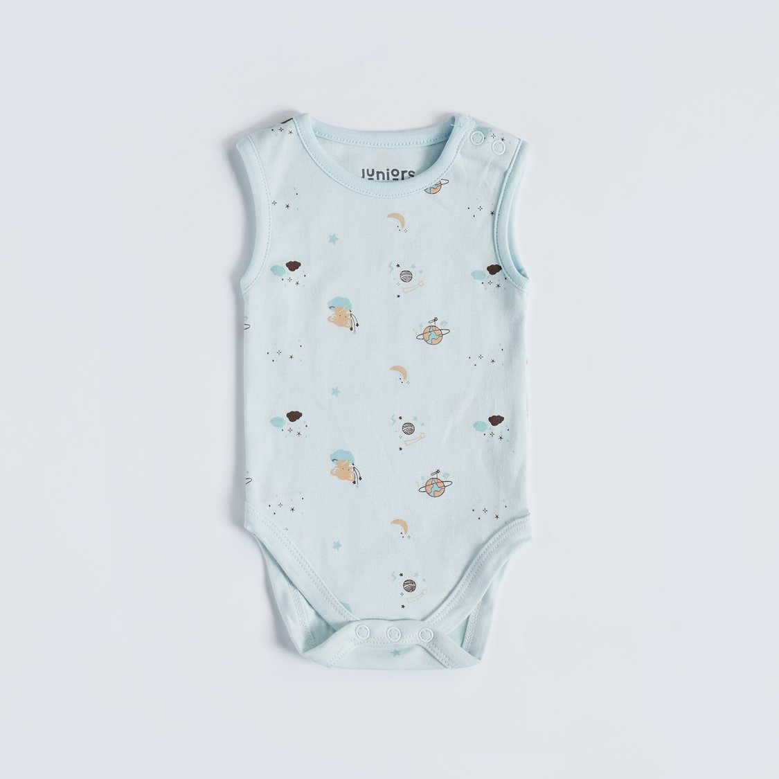 Juniors Printed Sleeveless Bodysuit - Set of 5