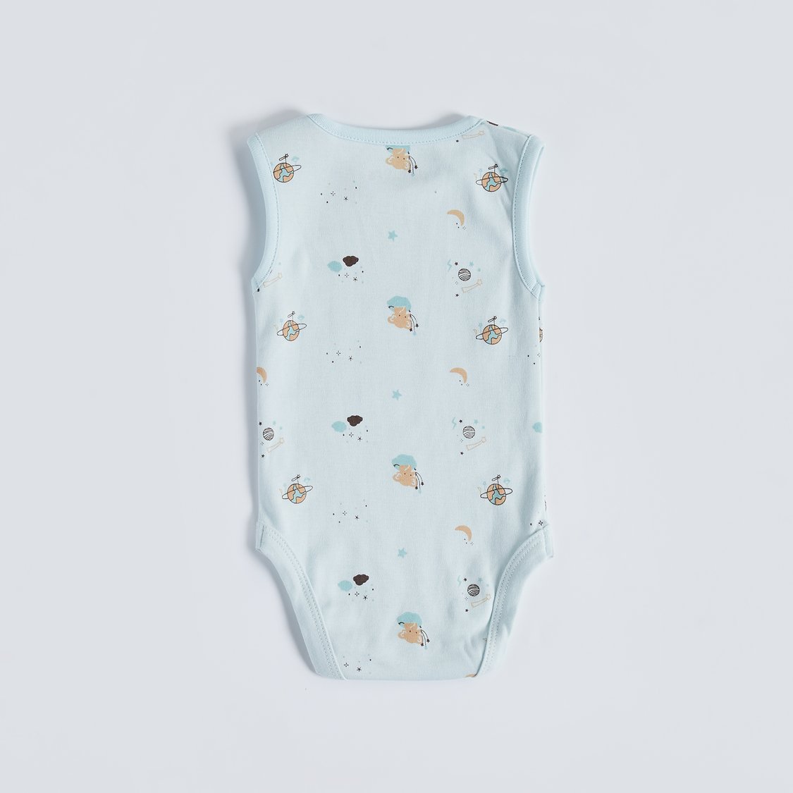 Juniors Printed Sleeveless Bodysuit - Set of 5