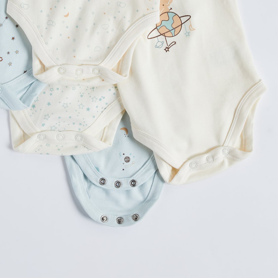 Juniors Printed Sleeveless Bodysuit - Set of 5