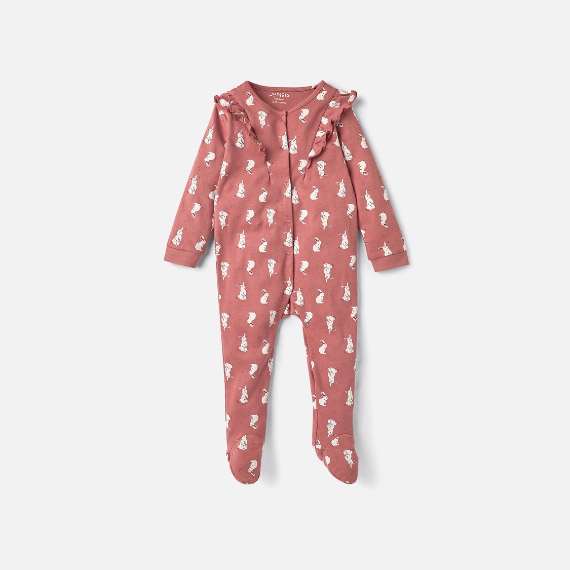 Juniors Printed Sleepsuit with Ruffles - Set of 2