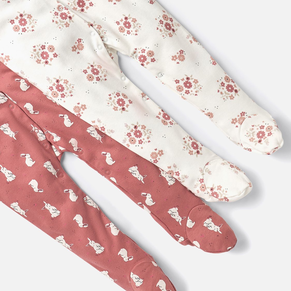 Juniors Printed Sleepsuit with Ruffles - Set of 2