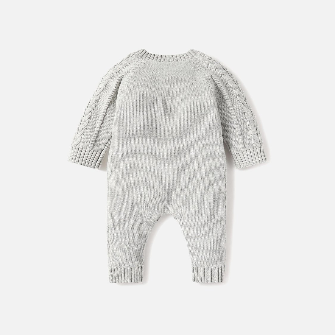 Juniors Cable Knit Sleepsuit with Long Sleeves