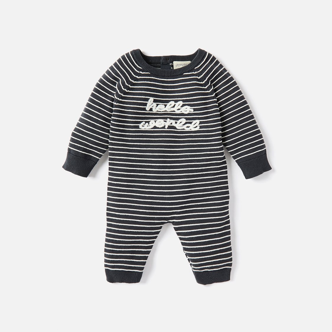 Juniors Striped Sleepsuit with Long Sleeves