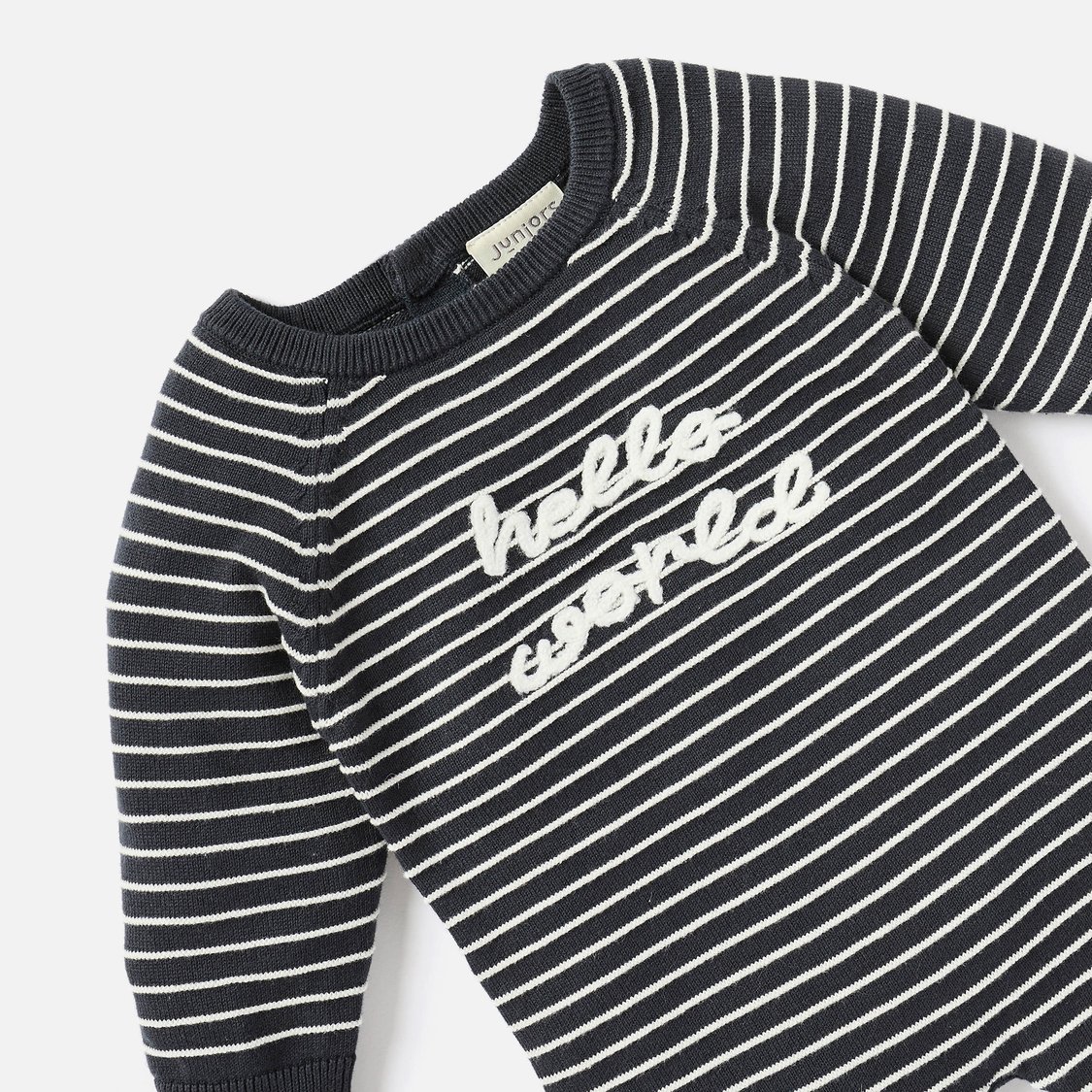 Juniors Striped Sleepsuit with Long Sleeves