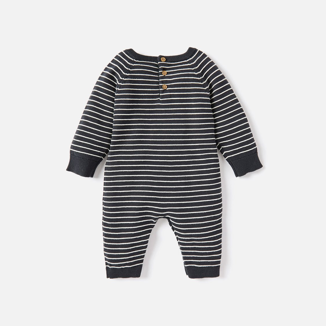 Juniors Striped Sleepsuit with Long Sleeves