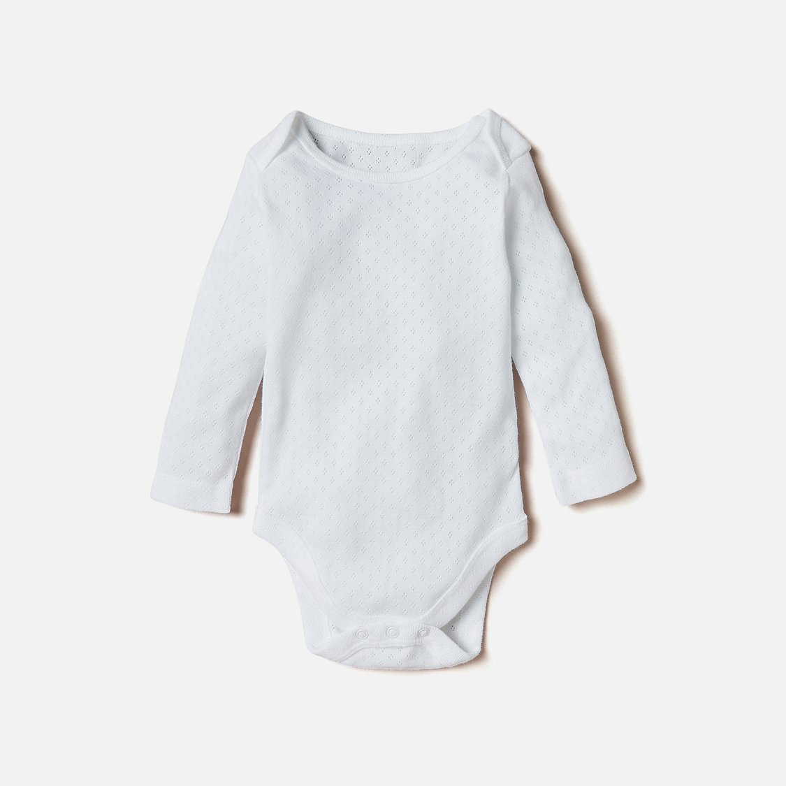 Juniors Textured Bodysuit with Long Sleeves - Set of 3