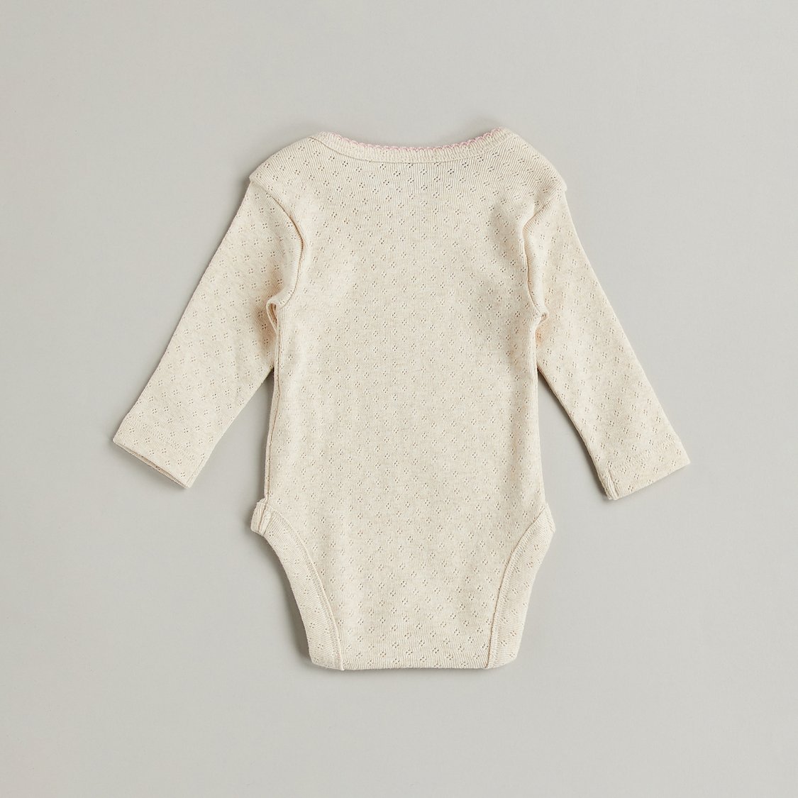 Juniors Textured Long Sleeves Bodysuit - Set of 3