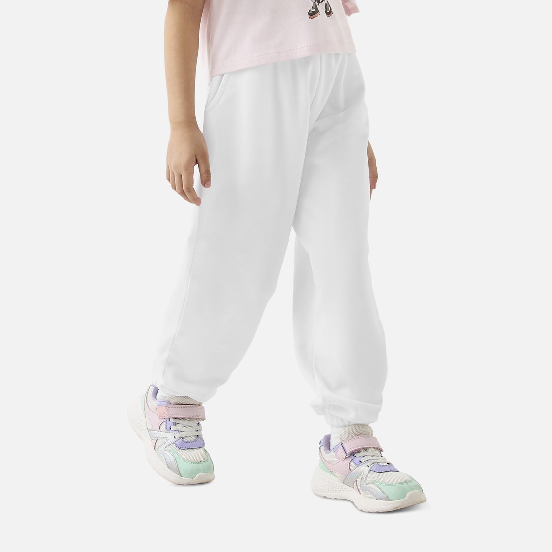 Juniors Solid Joggers with Elasticated Waistband and Pockets