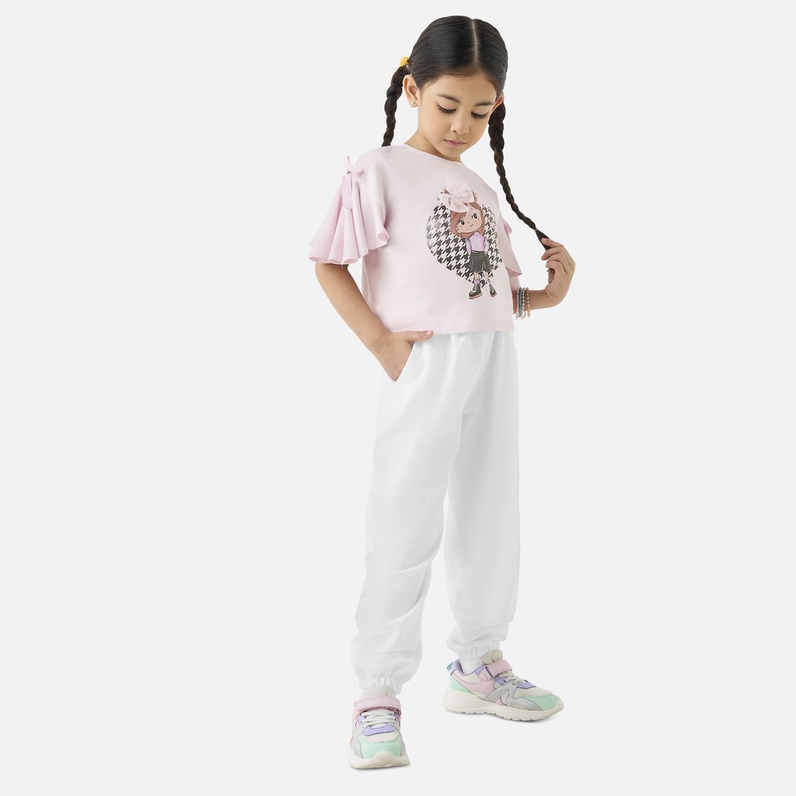 Juniors Solid Joggers with Elasticated Waistband and Pockets