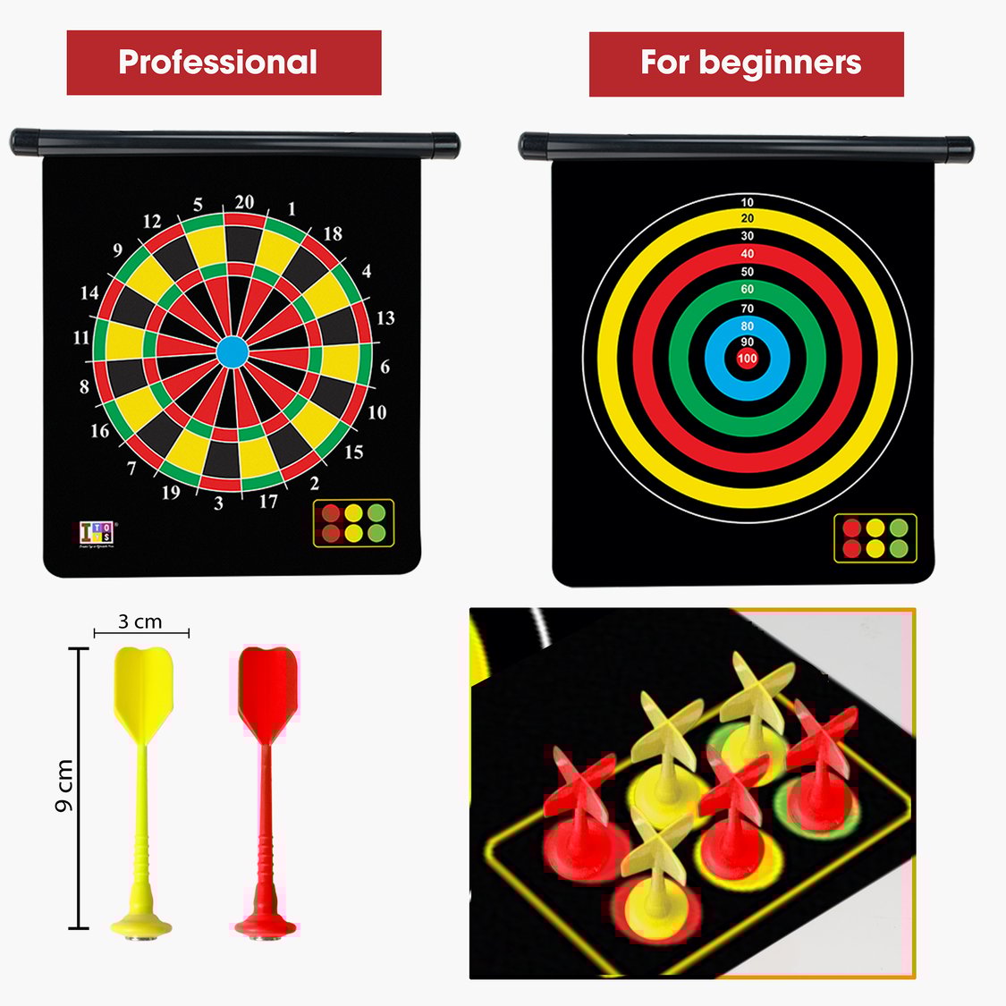 Itoys Magnetic Roll Up Dart Game