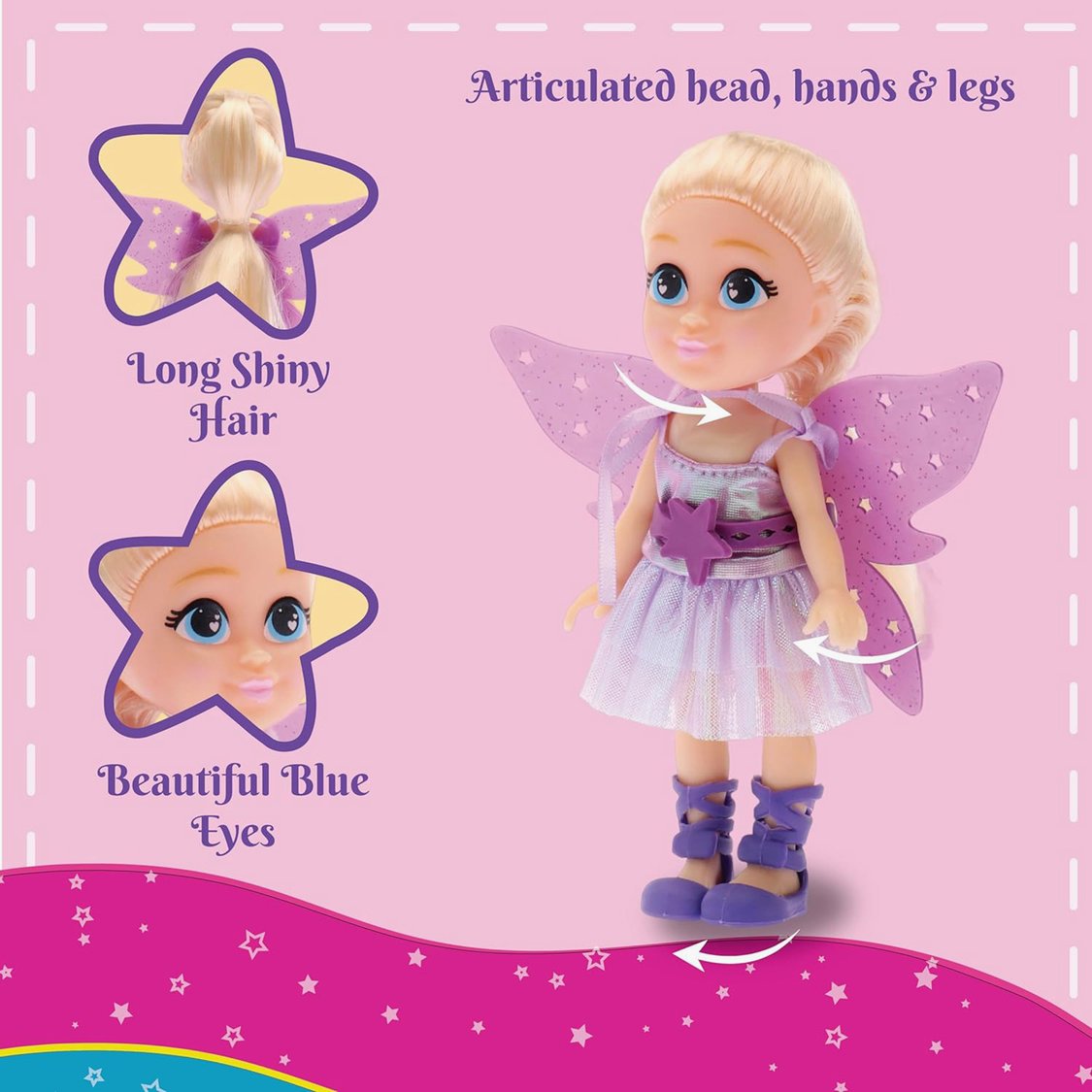 Li'L Diva Fairy Twinkle Doll - 6 inch