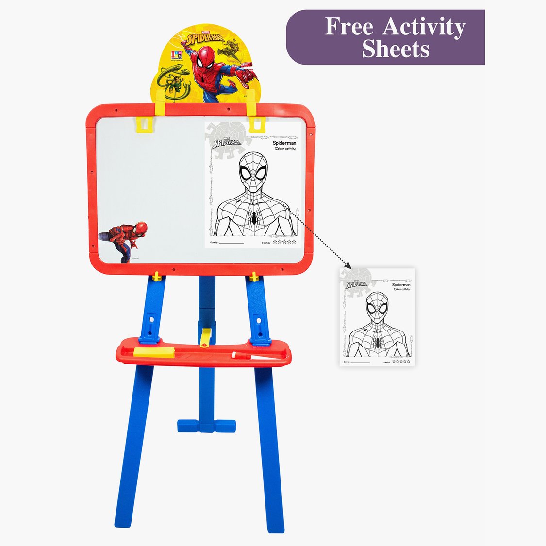 Itoys Spiderman 5-in-1 Easel Board