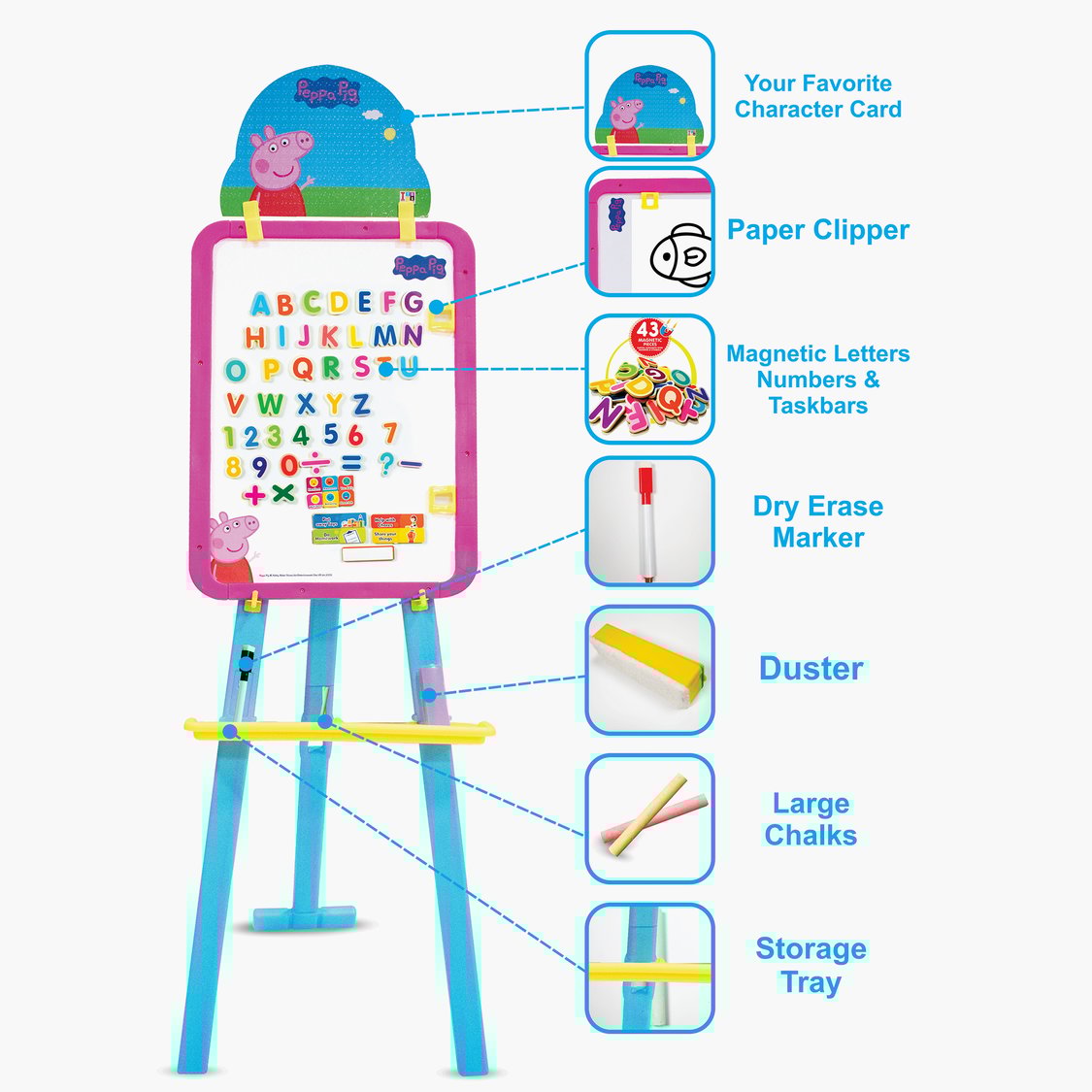 Itoys Peppa Pig 8-in 1-Easel Board