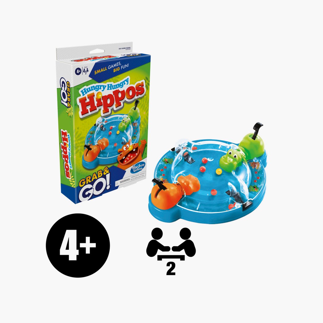 Hasbro Gaming Hungry Hungry Hippos Grab And Go
