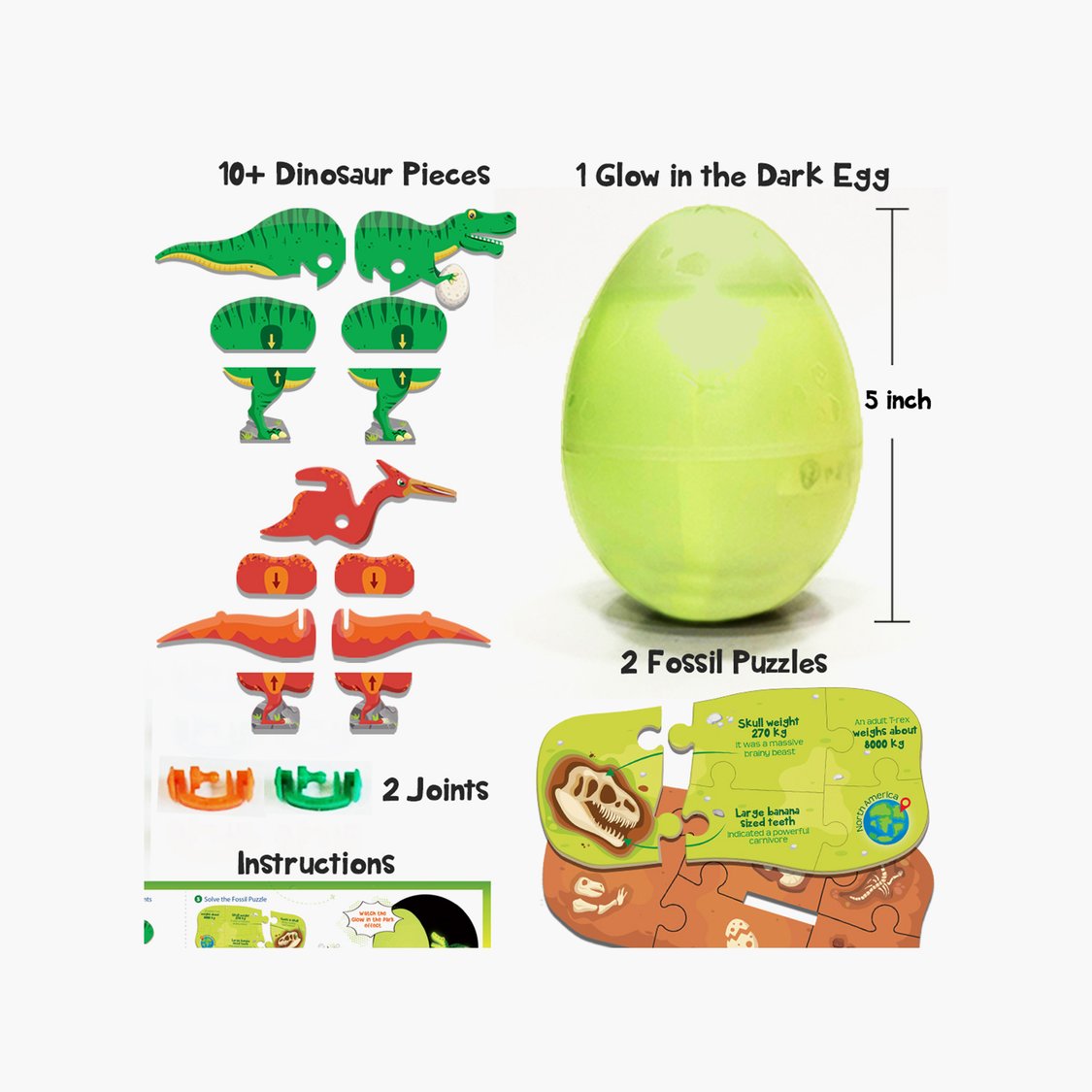 Buy Imagimake Glow in the Dark Dino Egg from Imagimake at just