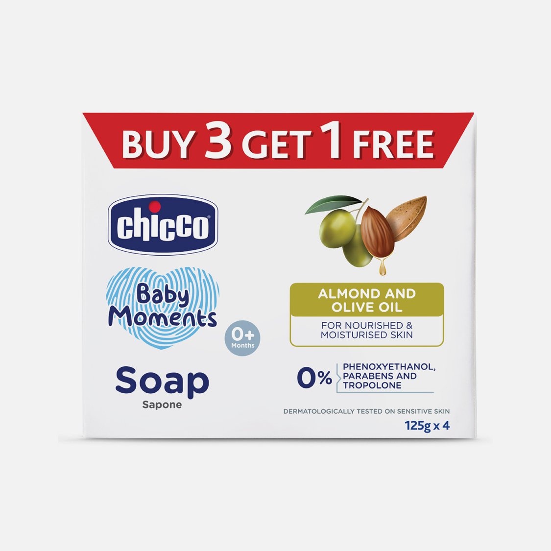 Chicco Baby Moments Soap 125G