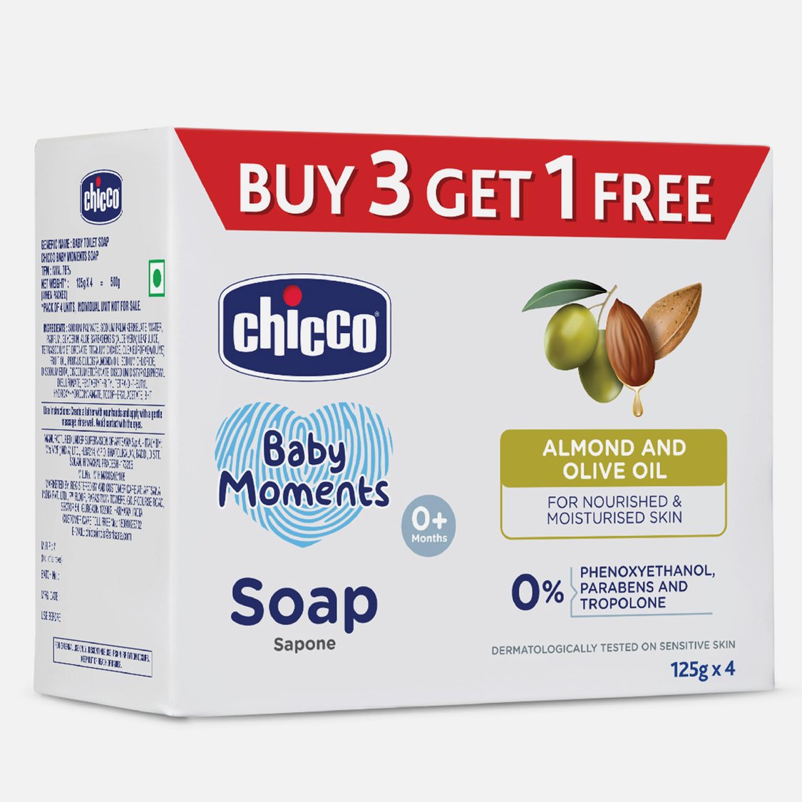 Chicco Baby Moments Soap 125G