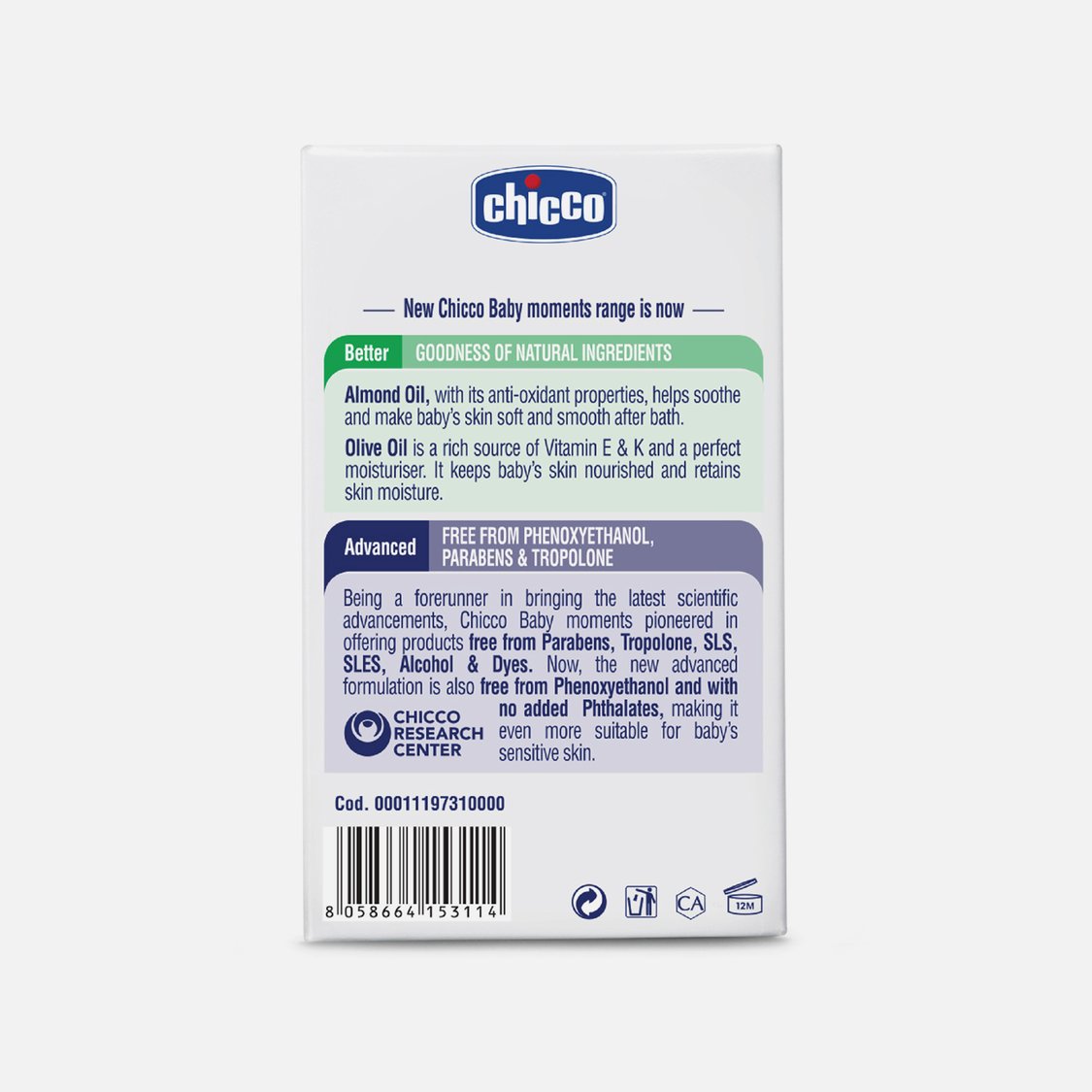 Chicco Baby Moments Soap 125G