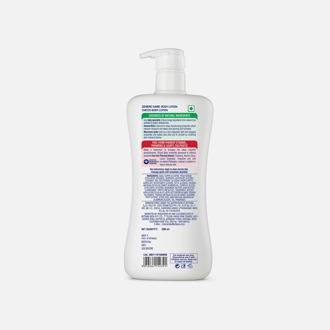 Chicco Baby Moments Body Lotion - 500 ml