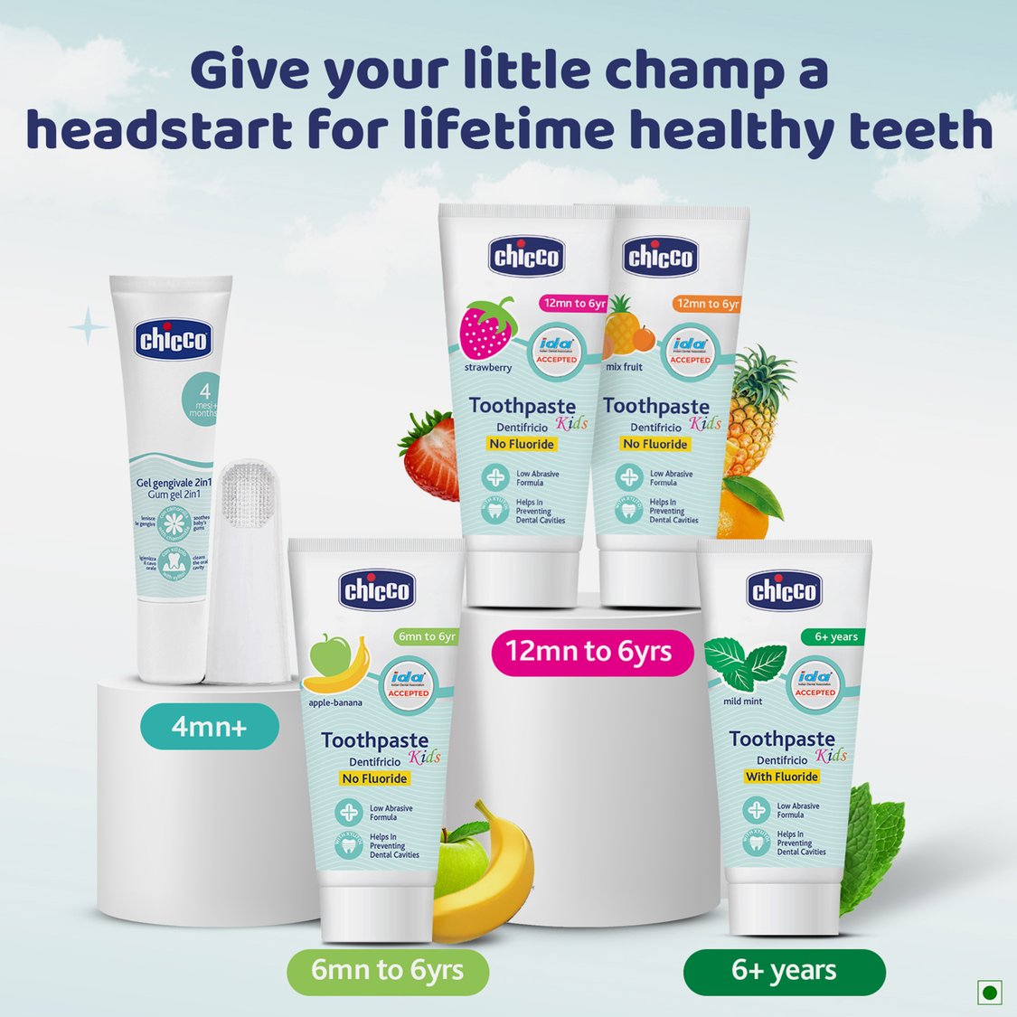 Chicco Strawberry Toothpaste - 50 g