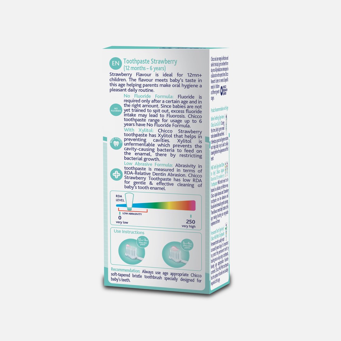 Chicco Strawberry Toothpaste - 50 g