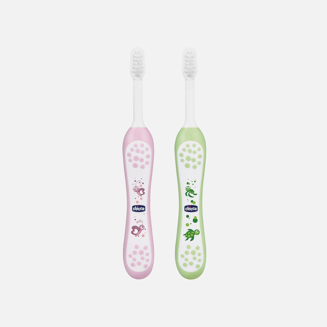Chicco Printed Baby Toothbrush - Set of 2