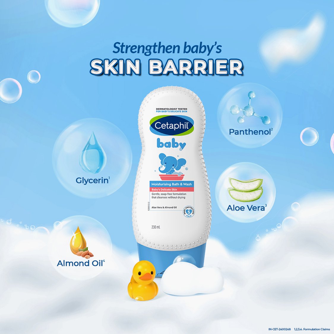 Cetaphil Baby Moisturising Bath And Wash - 230 ml