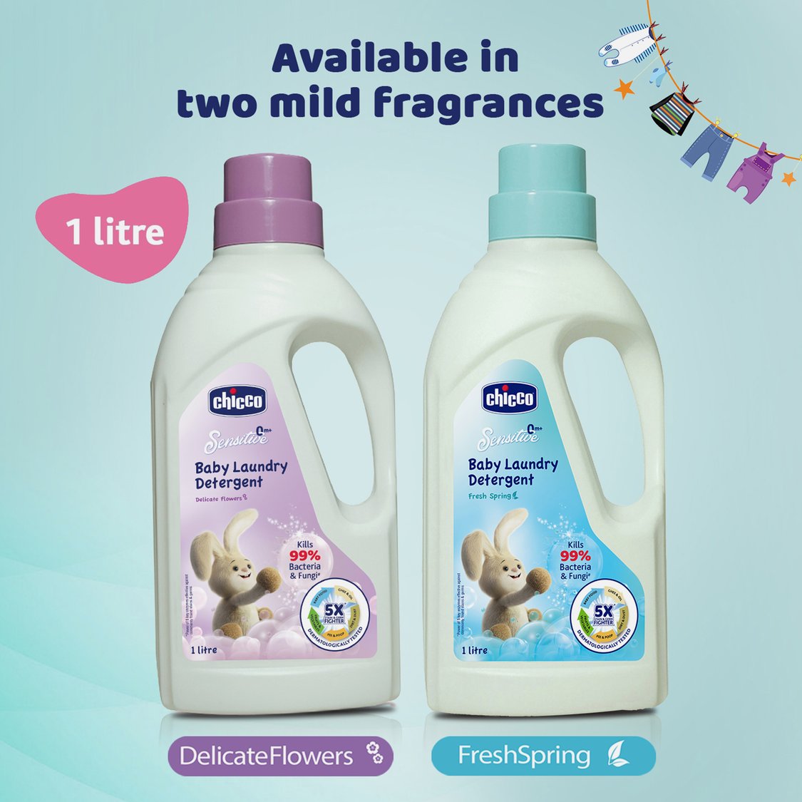 Chicco Laundry Detergent Fresh Spring - 1000 ml